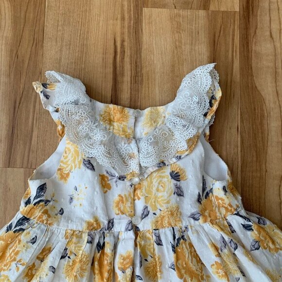 Tahari Yellow Floral Kids Dress - Picture 8 of 12